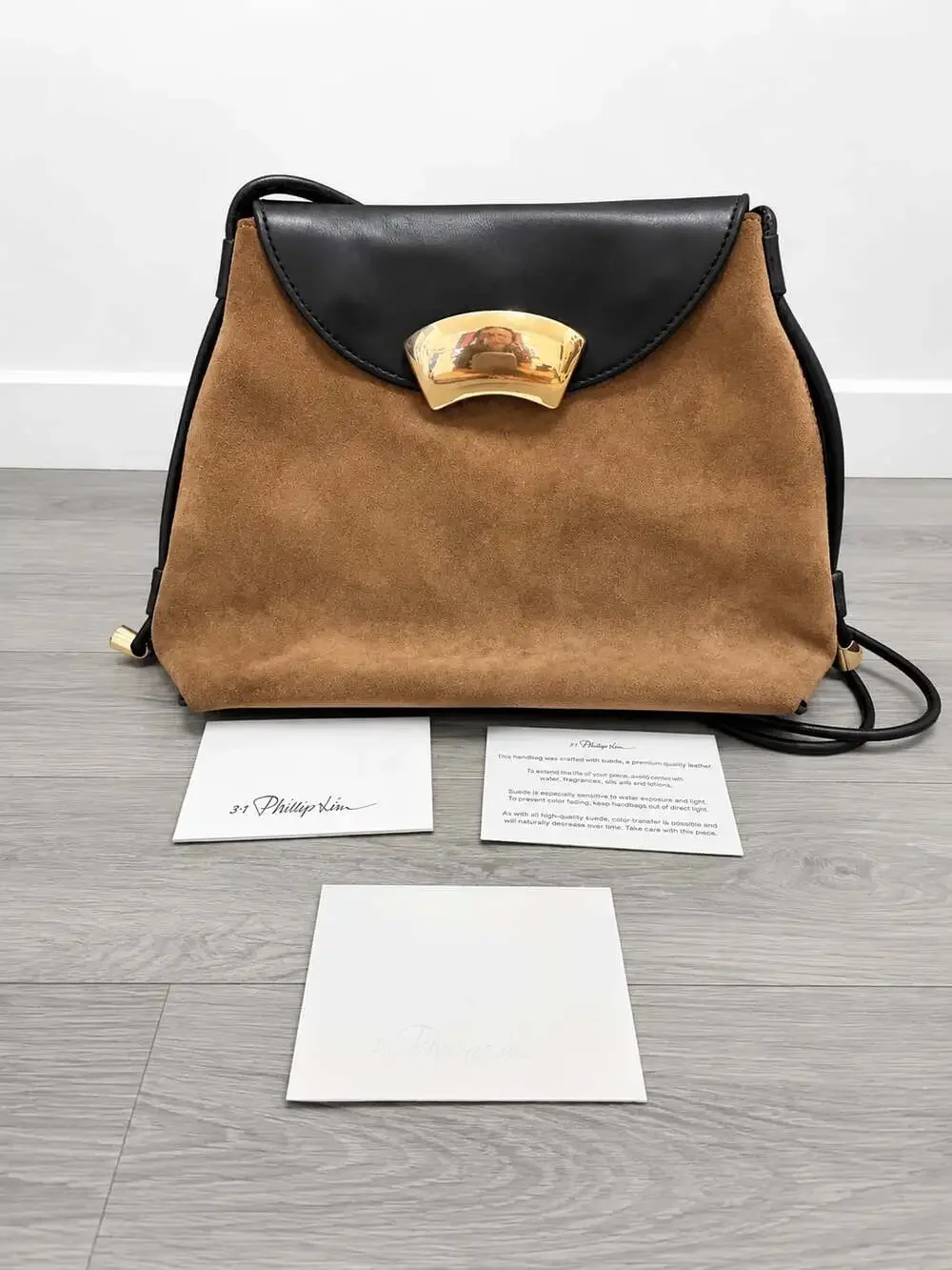 Black Farro ID Petite Soft Shoulder Bag